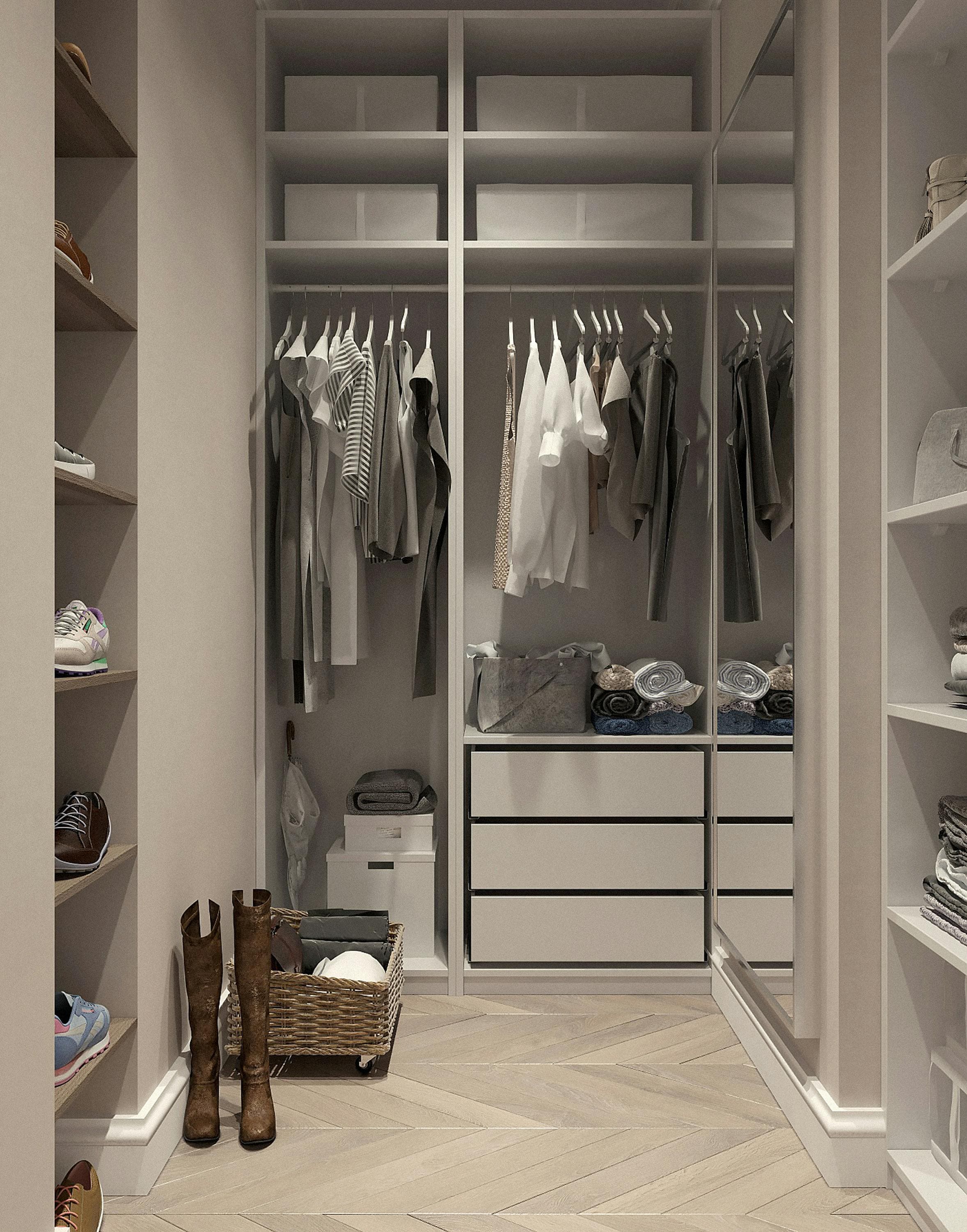 Vestidor Abierto Minimalista